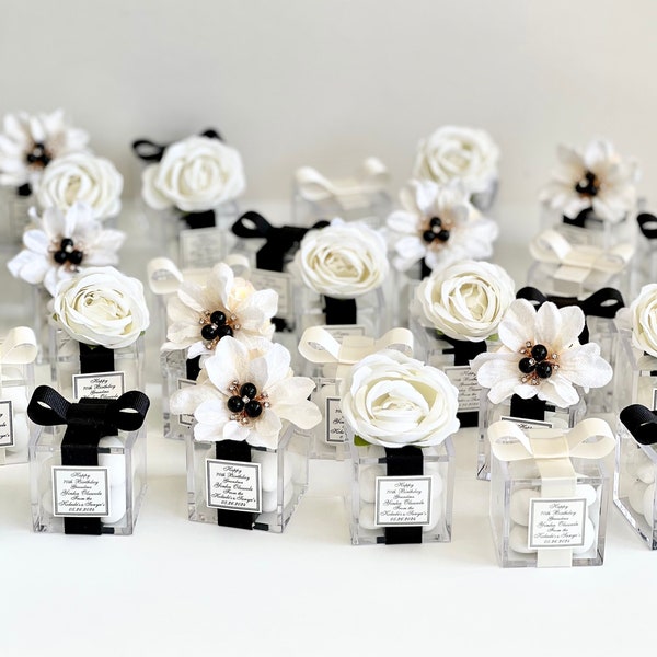 5 pcs Wedding Favors, Favors, Favors Boxes, Wedding Favors for Guests, Black and White wedding, Party Favors, Custom Favors, Sweet 16, Boho