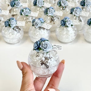 10 pcs Baptism Favors, Christening Favors, Favors Boxes, Rosary Favors, Custom Favors, First Communion Souvenirs, Personalized Baptism Gifts