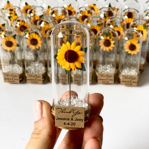 10pcs Wedding Favors for Guests, Wedding Favors, Favors, Rustic Wedding, Custom Favors, Sunflower Favors, Rustic Favors, Sunflowers, Party image 1