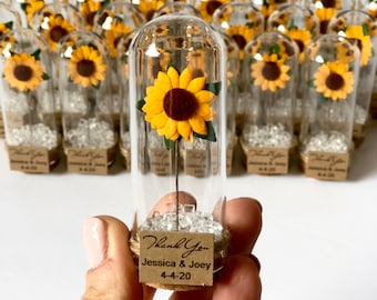 10pcs Wedding Favors for Guests, Wedding Favors, Favors, Rustic Wedding, Custom Favors, Sunflower Favors, Rustic Favors, Sunflowers, Party