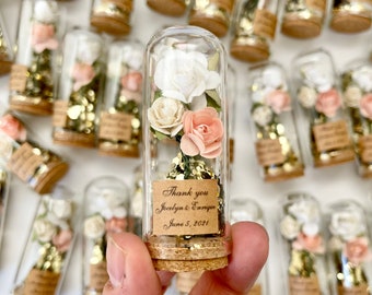 10 pcs Wedding favors for guests, Wedding favors, Favors, Dome, Glass dome, Cloche dome, Custom favors, Beauty and the Beast, Party favors