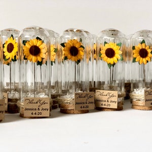 10pcs Wedding Favors for Guests, Wedding Favors, Favors, Rustic Wedding, Custom Favors, Sunflower Favors, Rustic Favors, Sunflowers, Party image 9