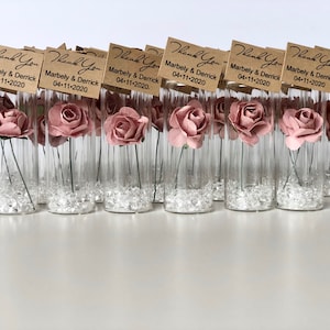 10pcs Wedding Favors for Guests, Wedding Favors, Baptism Favors, Dusty Rose, Luxury Favors, Engagement Favors, Boho Wedding, Mauve Pink image 3