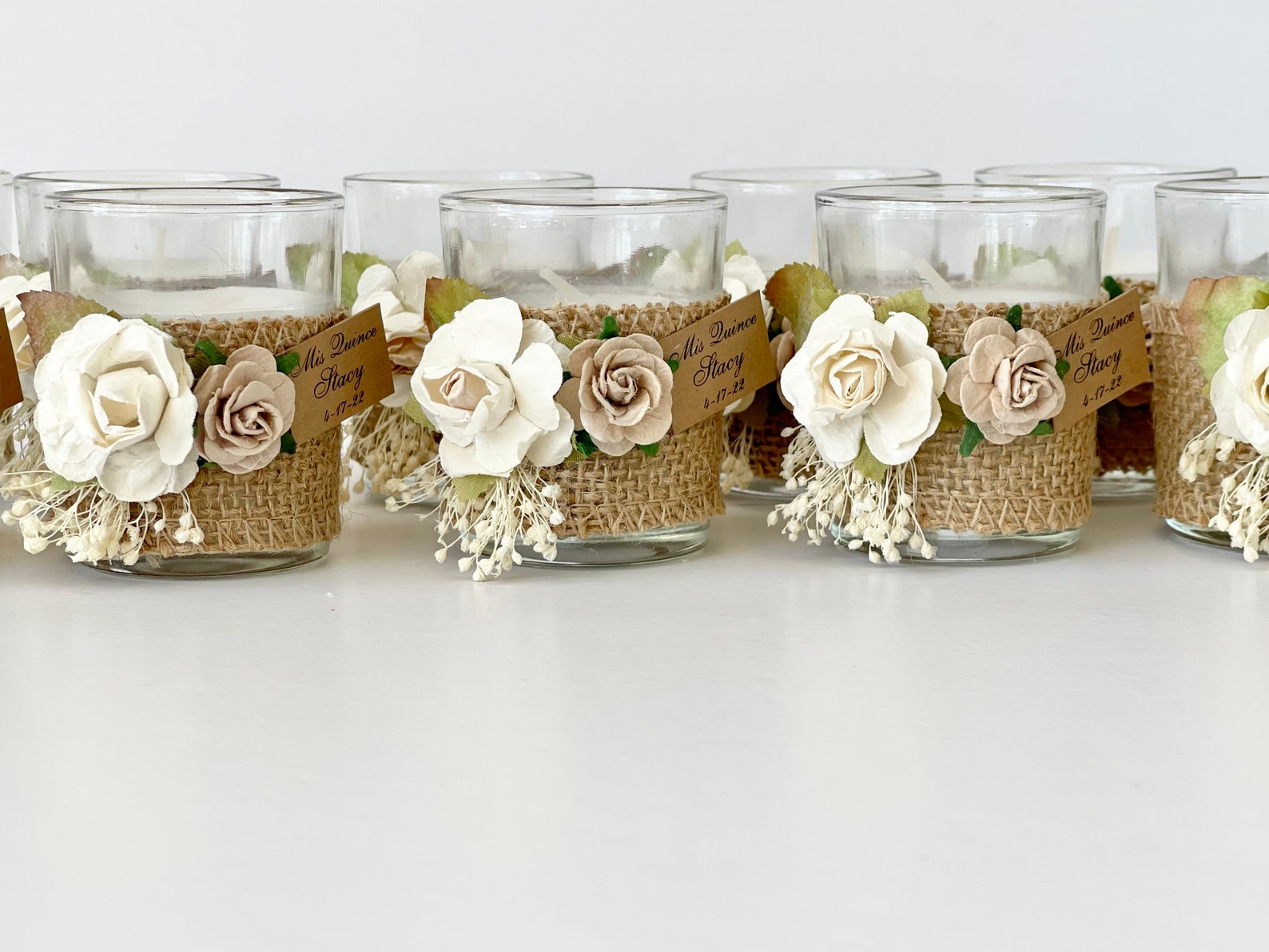 10 Pcs Custom Candle Wedding Favors for Guests Wedding Etsy