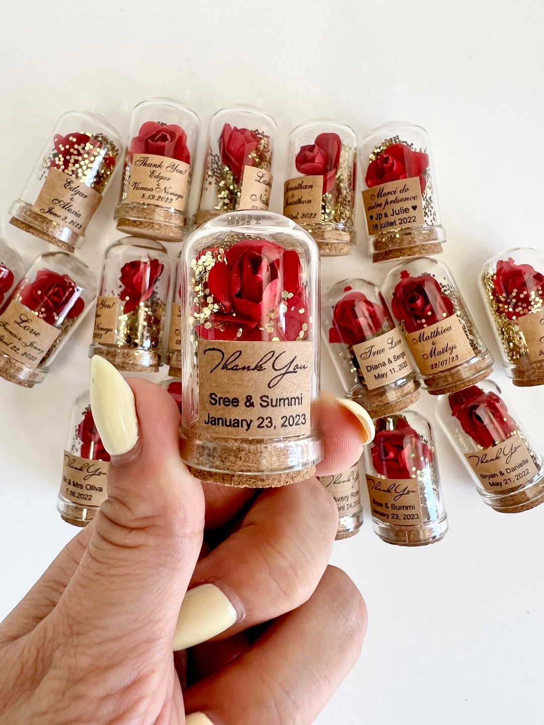 Bulk Party Favors for Guests, Personalized Wedding Favors, Custom Rose — free download