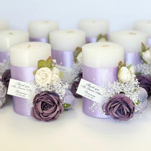 3 bougies pour mariage, cadeaux, bougies personnalisées, cadeaux de fête, bougies personnalisées avec boîte, décorations de table, bougies, cadeau en gros