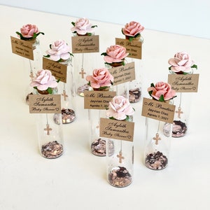 Recuerdos de bautizo a granel para invitados, regalos de cruz, regalo de bautizo personalizado, regalos de fiesta personalizados, regalos de bautizo, regalos de primera comunión