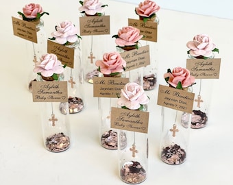 Bulk Baptism Favors for Guests, Cross Favors, Personalized Baptism Gift, Custom Party Favors, Christening Favors, First Communion Favors