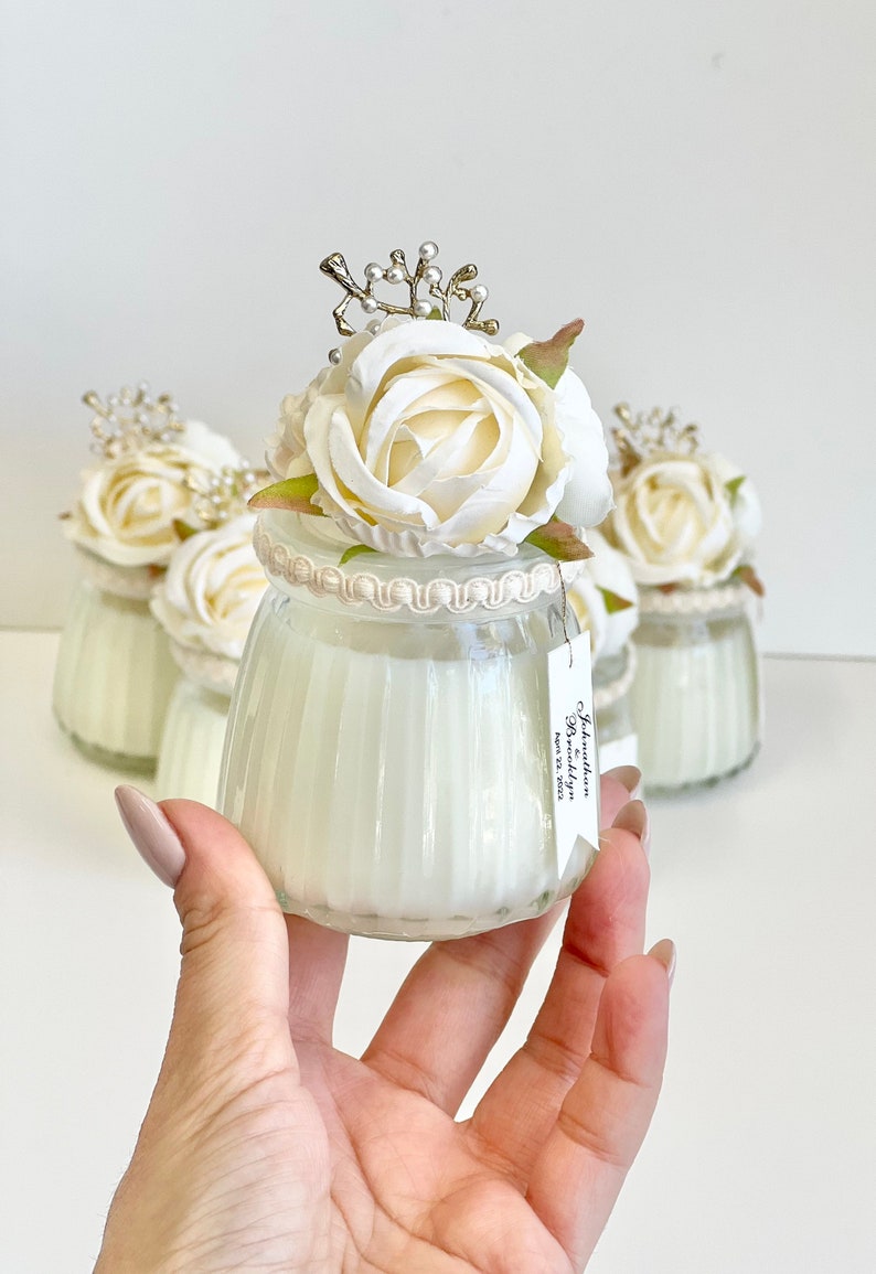 Personalized Candle Gift, Wedding Favors for Guests, Party Custom Scent ...