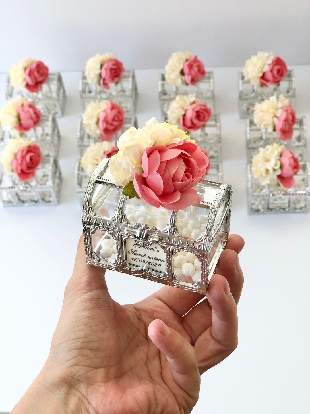 5 Pcs Bride Shower Favors Boxes, Wedding Favors for Guests, Baby Shower