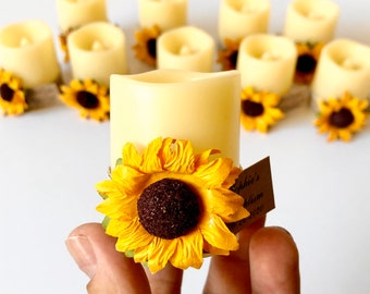 10pcs  Favors for Guests, Wedding Favors, Favors, Rustic Wedding, Custom Favors, Sunflower Favors, Rustic Favors, Sunflower Party Favors