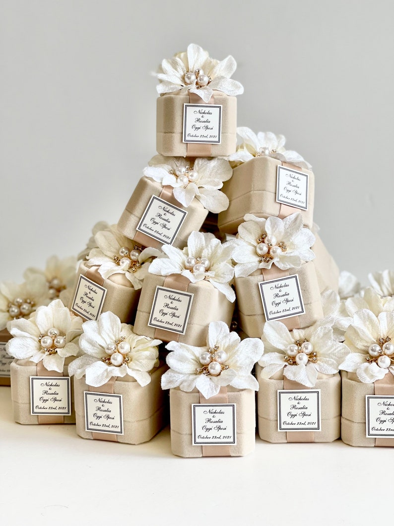 5 pcs Wedding Favors, Favors, Favors Boxes, Wedding Favors for Guests, Nude wedding, Party Favors, Blush Wedding, Custom Favors, Sweet 16 image 2