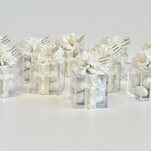 10 pcs Baptism Favors, Christening Favors, Favors Boxes, Cross Favors, Custom Favors, First Communion Souvenirs, Personalized Baptism Gifts image 9