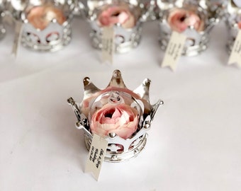 10 pcs Wedding favors, Favors, Unique favors, Wedding favors for guests, Baby shower, Crown favors, Party favors, Domes, Prince favors, Boho