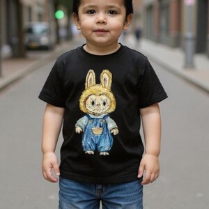Labubu T-Shirt Hand Painted or Printed – Custom Unisex Tee for Men, Women, Boys, Girls – Unique Gift Shirt