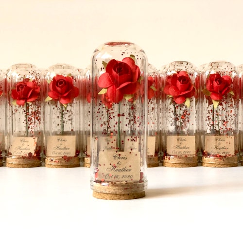 Beauty and the Beast Mini Glass Wedding Favors for Guests - Etsy Canada