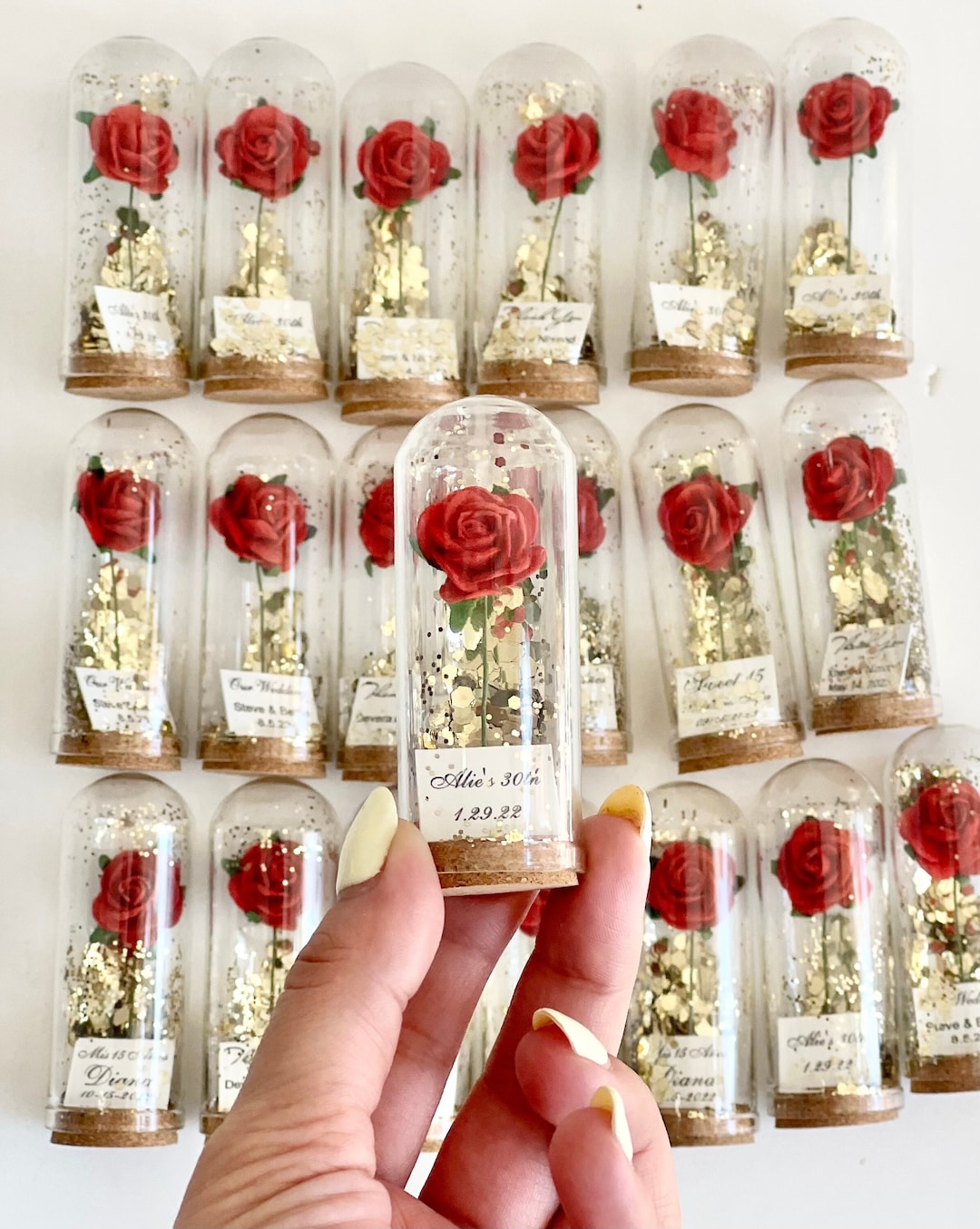 Bulk Rose Dome Favors for Guests, Wedding Favors Gift , Personalized