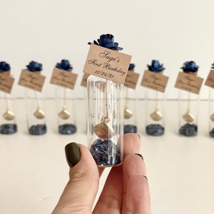 Bulk Personalized Wedding Favors for Beach, Tropical Beach Party Favors, Message in a Bottle, Save The Date Favors, Shells Bottle Gifts