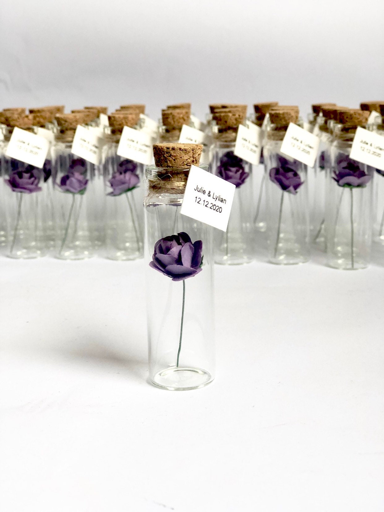 Purple Personalized Wedding Favors for Guests, Elegant Favors, Luxury ...