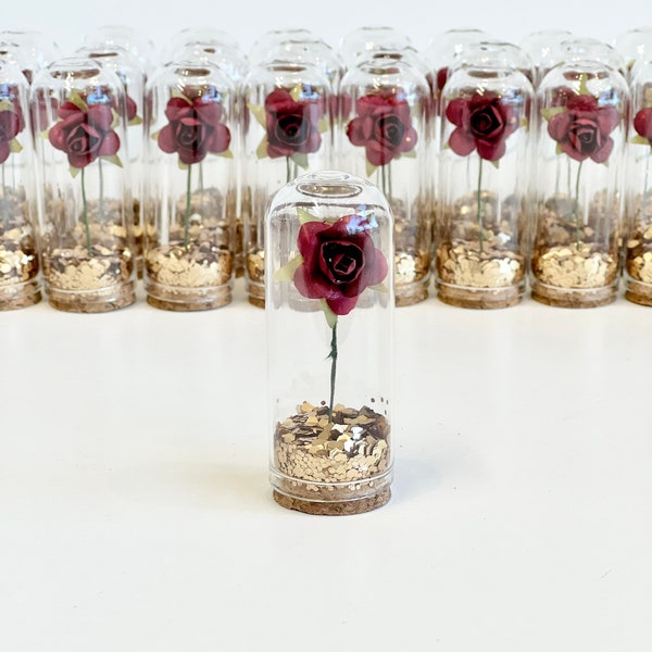Wholesale Bulk Wedding Favors for Guests, Glass Dome Birthday Favors Gifts, Cloche Dome Favors, Beauty and the Beast Party Favors Souvenirs