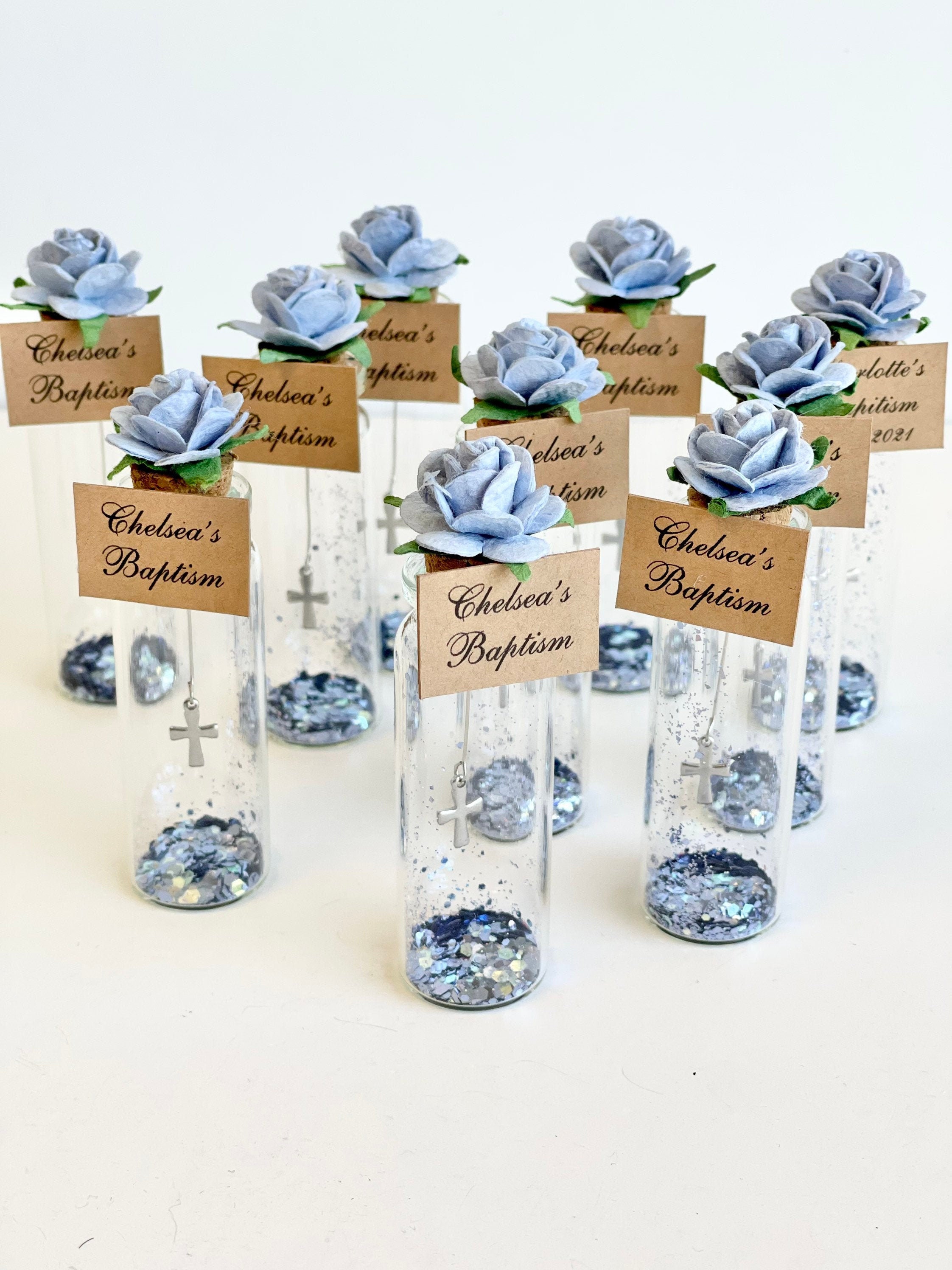 Chuangdi 12 Sets Baptism Favors Crystal Candy Bowl Sets For - View #3