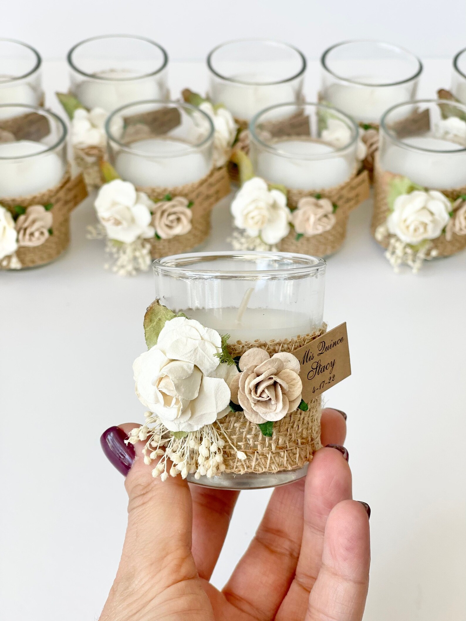 10 Pcs Custom Candle Wedding Favors for Guests Wedding Etsy