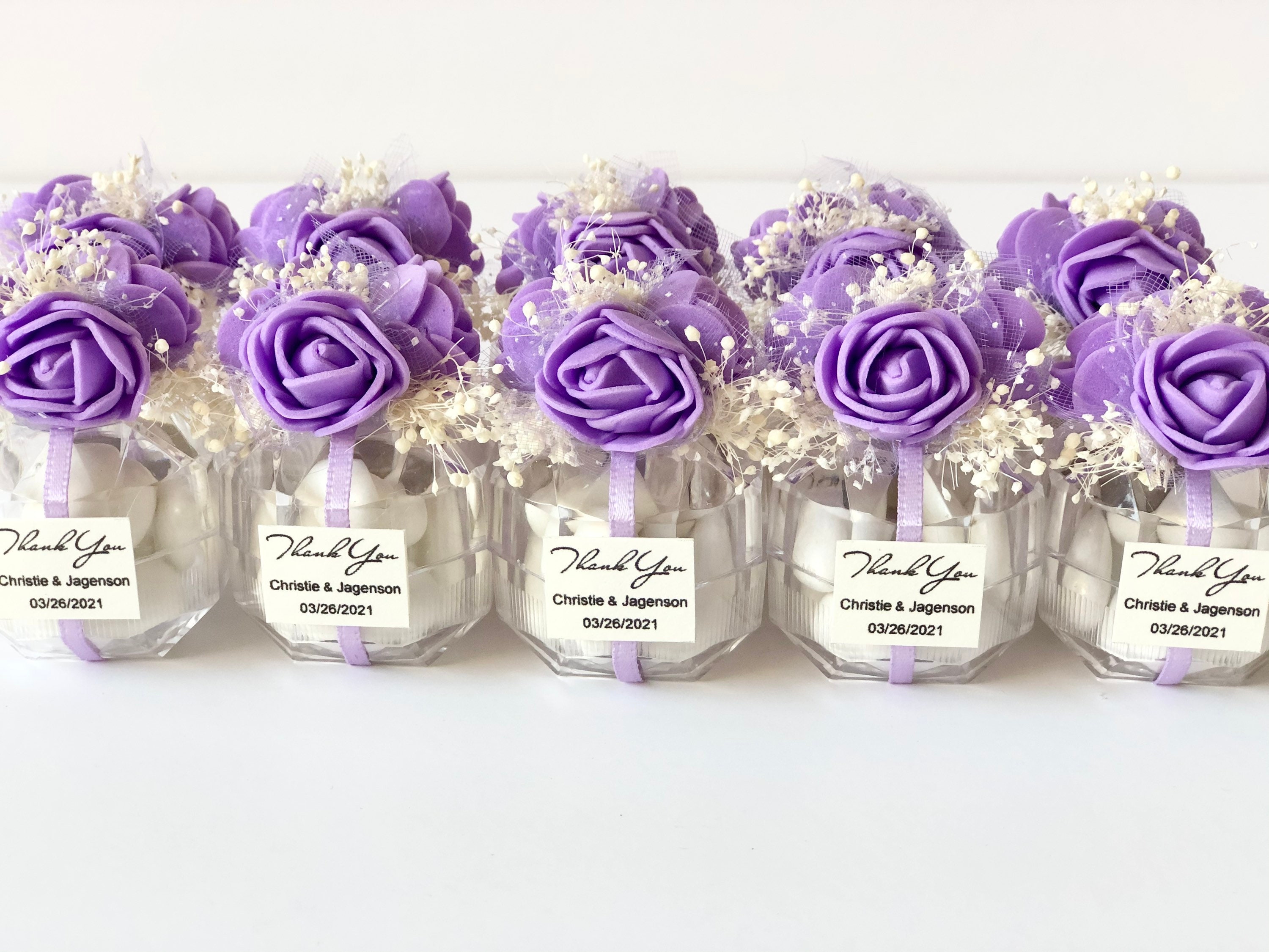 Purple Wedding Favors for Guests, Quinceanera Party Favors Gift, Bulk