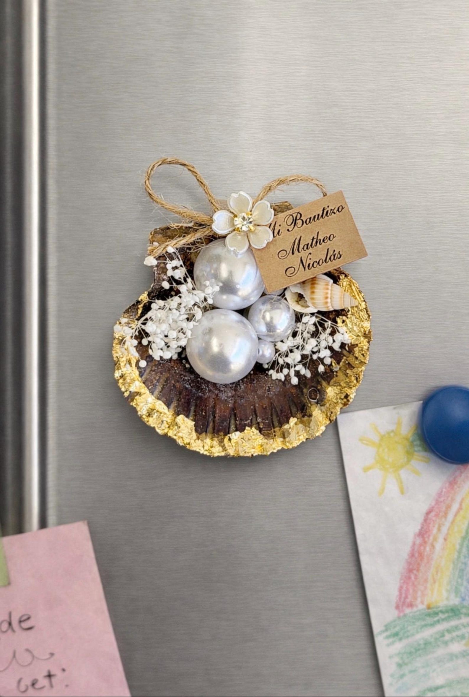 5 Pcs Beach Wedding Sea Shell Magnet Favors, Wedding Favors for Guests ...