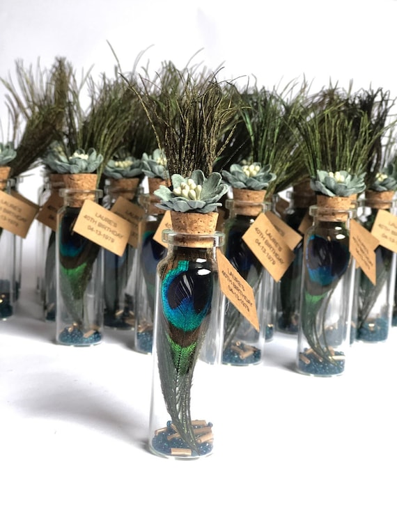 Peacock wedding favors discount