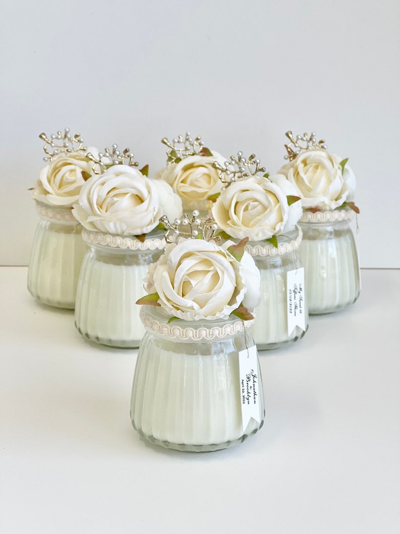 Personalized Candle Gift, Wedding Favors for Guests, Party Custom Scent ...
