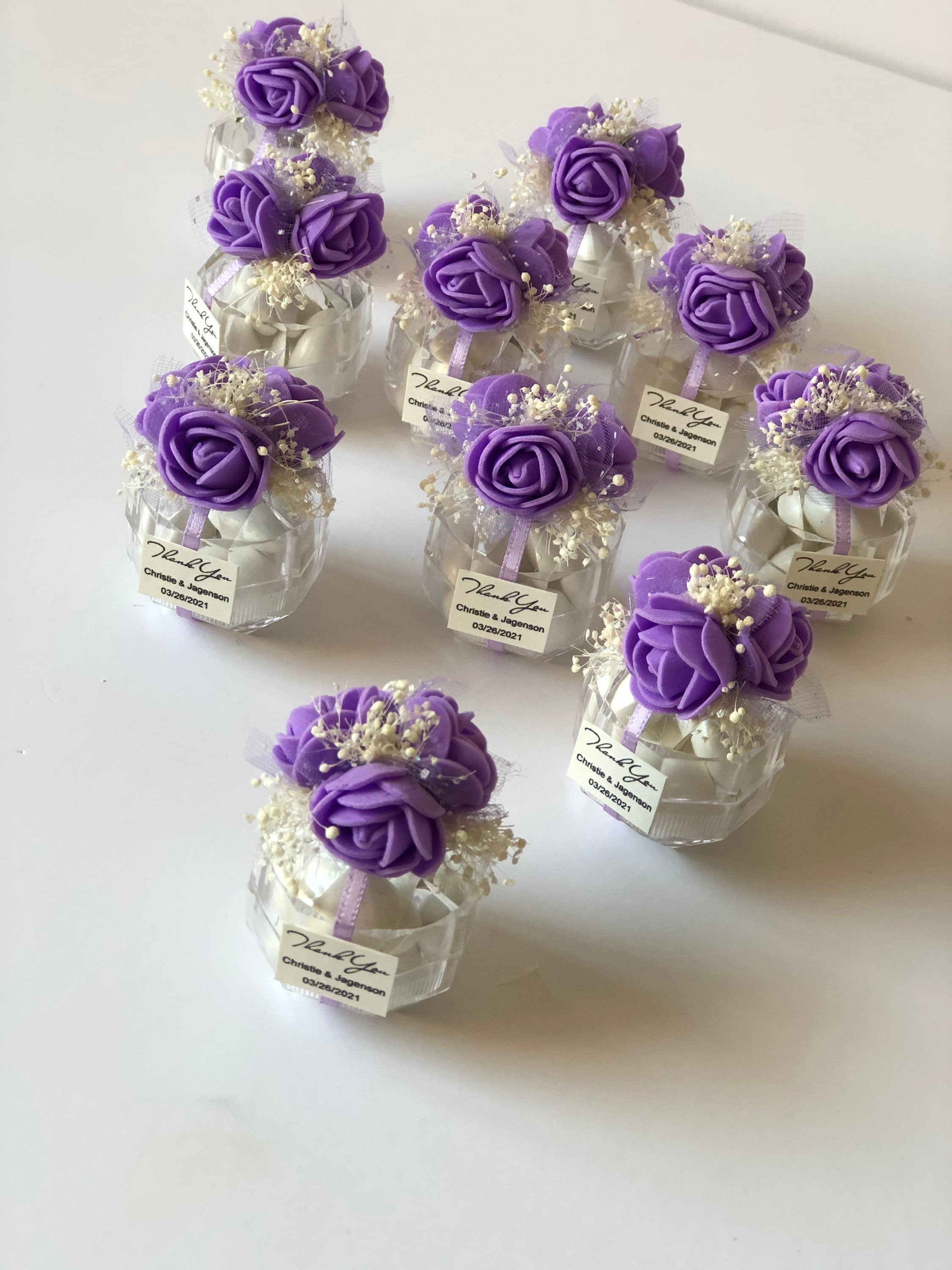 Purple Wedding Favors for Guests, Quinceanera Party Favors Gift, Bulk