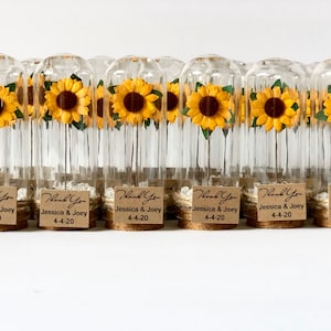 10pcs Wedding Favors for Guests, Wedding Favors, Favors, Rustic Wedding, Custom Favors, Sunflower Favors, Rustic Favors, Sunflowers, Party image 7