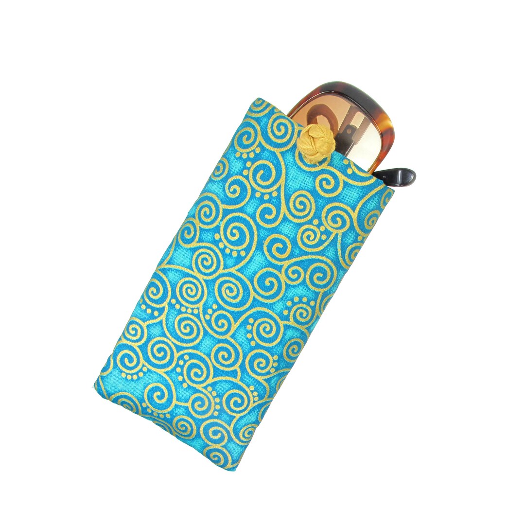 Soft Eyeglass Case sunglasses Pouch Knot and Loop Closure Etsy