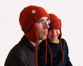 Father son matching hats, Dad son matching family set, Alpaca hats for father and son, Hand knit hats, Father day gift, Made to order