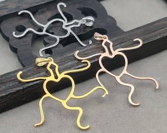 925 Silver Pendant Blank For Stones in Any Shape Gold Plated Sterling Silver Pendant Setting Pendant Component P373B