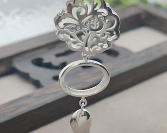 Ciondolo in argento sterling 92,5 con occhio di gatto naturale certificato da 4,00 a 11,00 ct: ciondolo astrologico unisex - Italia