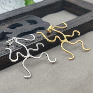 925 Silver Pendant Blank For Stones in Any Shape Gold Plated Sterling Silver Pendant Setting Pendant Component P369B