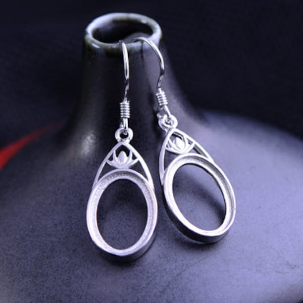 Sterling Silver Earring Settings Etsy