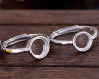Ring Blank (6x6mm/7x7mm/8x8mm/9x9mm Round Blank) Long