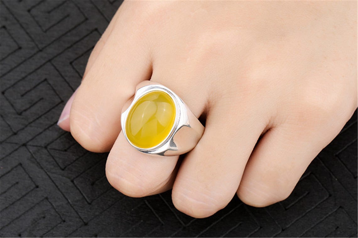 Men's Ring Blank 13.5x18mm Oval Blank Adjustable 925 Etsy