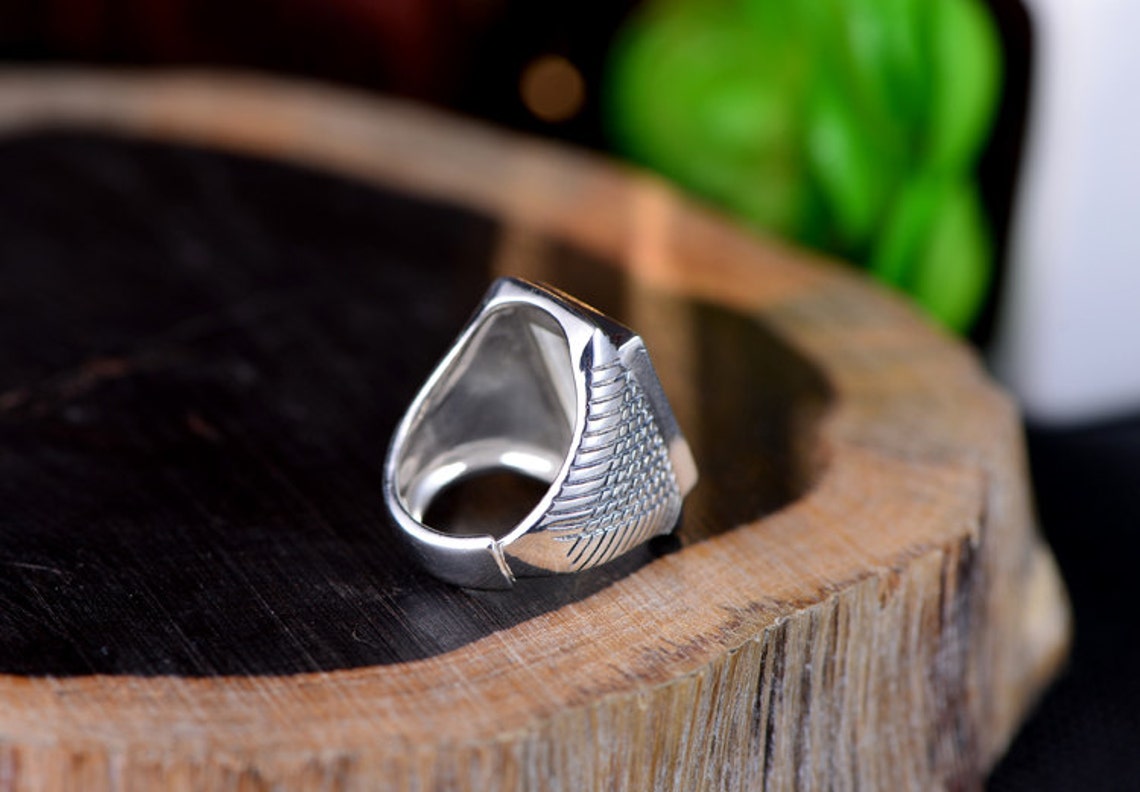 Men's Ring Blank 12x16mm Rectangle Blank Adjustable Thai Etsy