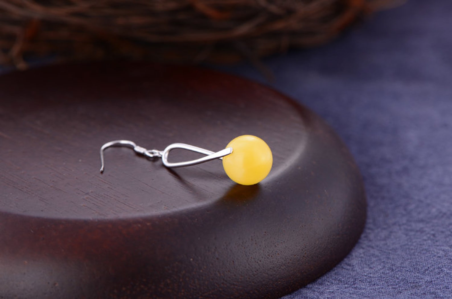 Sterling Silver Earring Settings for 813mm Round Beads White Etsy