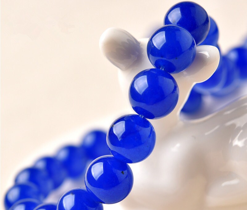 Natural Blue Jade Beads Smooth Polished Round 4mm-12mm 15.4 - Etsy