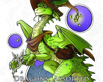 Dragons, Assorted - DIGITAL DOWNLOAD - Colouring Book - ALL 31 dragons - hand-drawn dragons to colour and design