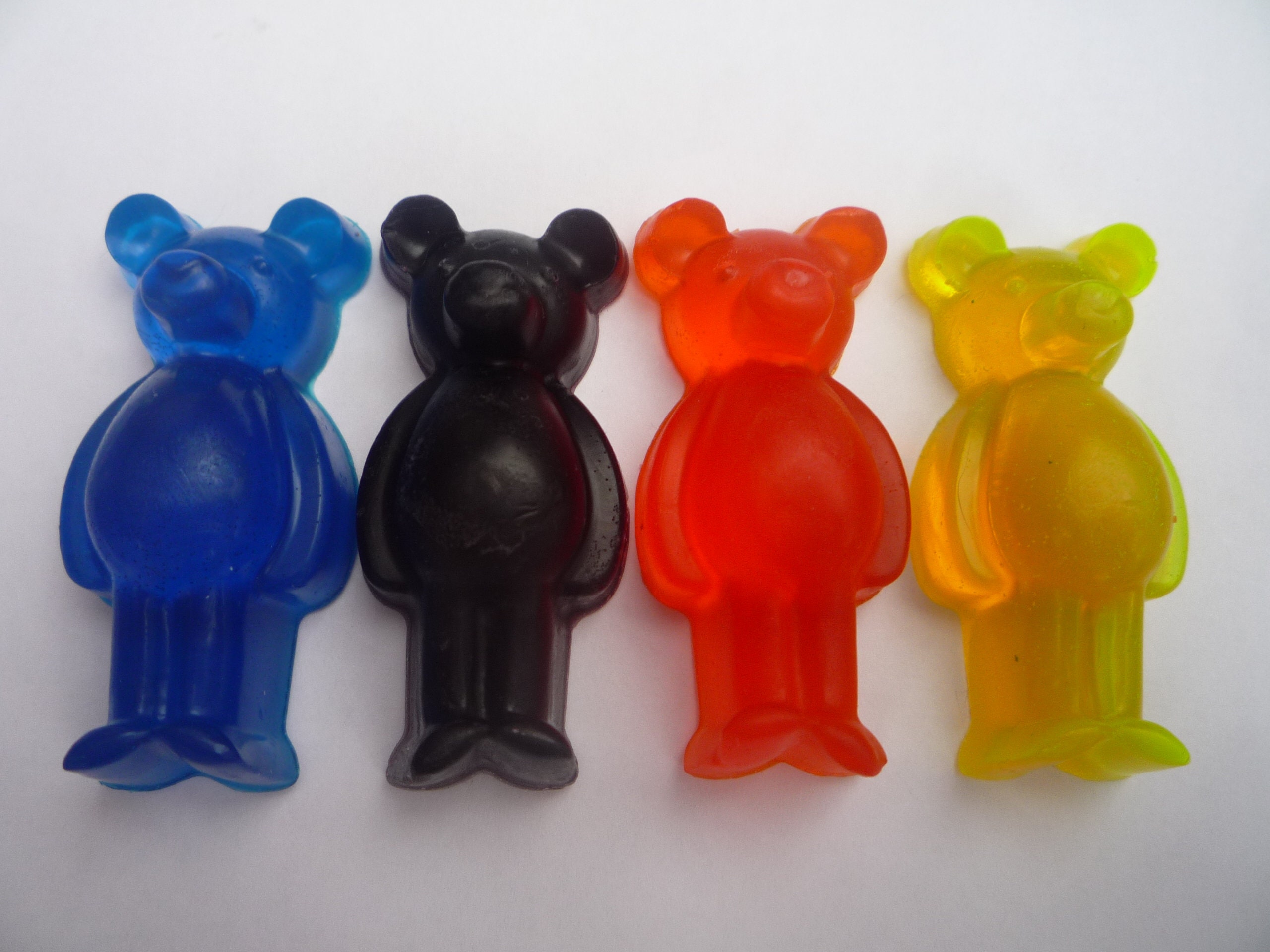 Novelty Fragrance Free Bear Soaps X 4 Soaps Handmade Etsy UK