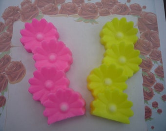 flower shaped novelty soap x 1 soap handmade