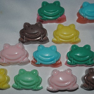 novelty frog shaped soap x 4 soaps image 1