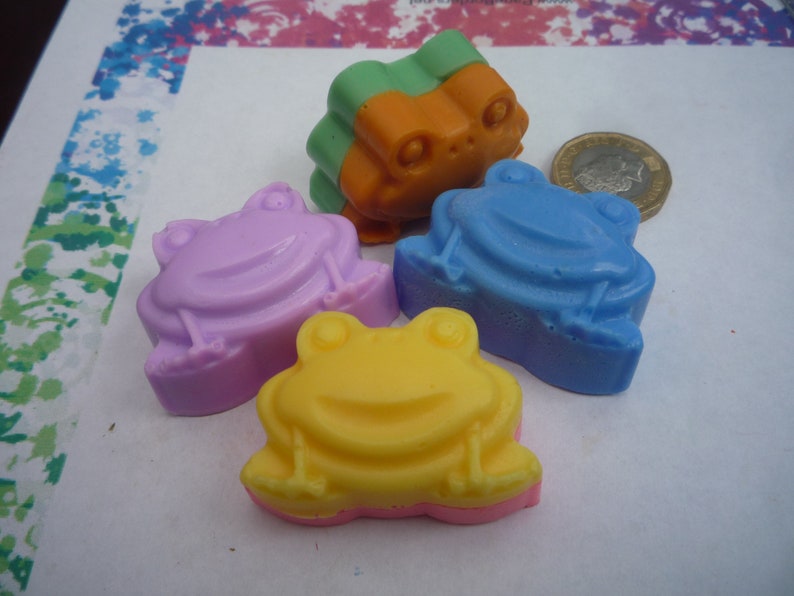 novelty frog shaped soap x 4 soaps image 2