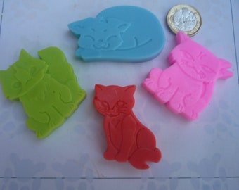 grumpy cat novelty mini soaps x 4 soaps handmade