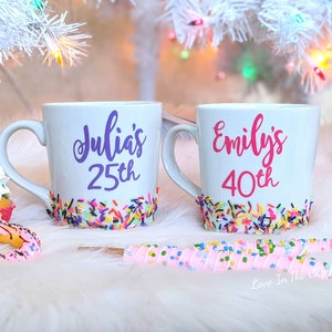 Birthday Coffee Mug, Birthday Mug, 40th birthday, 50th Birthday, 60th birthday mug, custom birthday mug, 30th birthday, 21st birthday mug